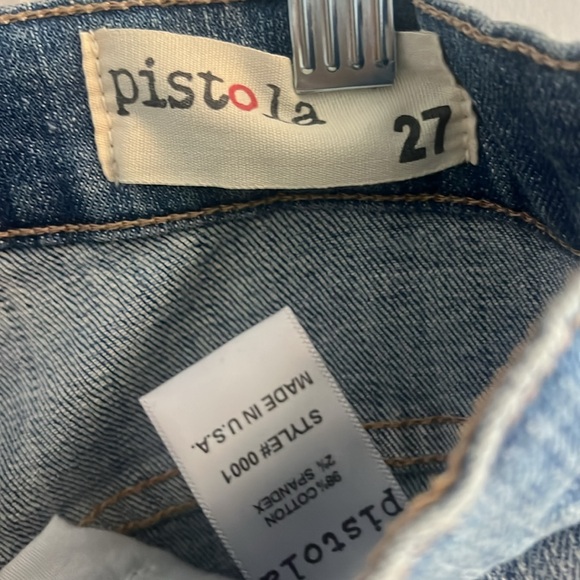 Revolve Pistola Sz 27 NWOT Denim Jean with Distressing - Picture 3 of 9